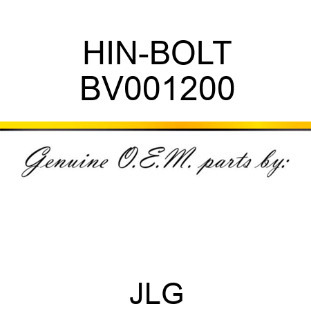 HIN-BOLT BV001200