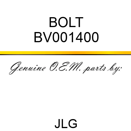 BOLT BV001400