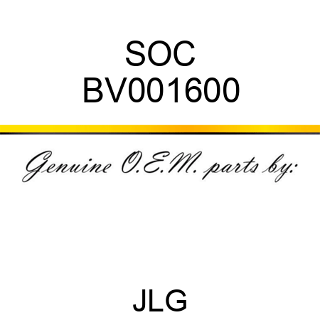 SOC BV001600