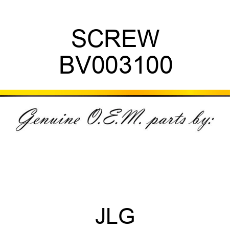 SCREW BV003100