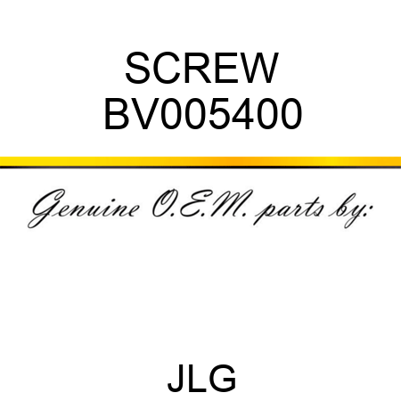 SCREW BV005400