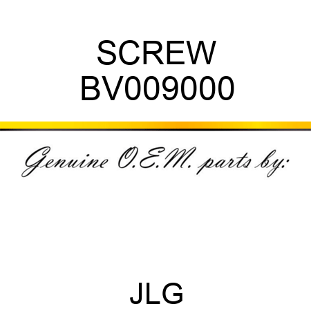 SCREW BV009000