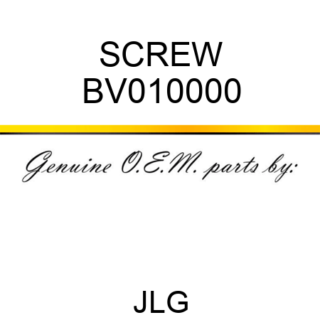 SCREW BV010000