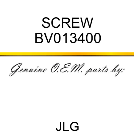 SCREW BV013400