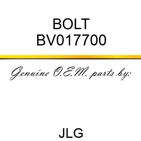 BOLT BV017700