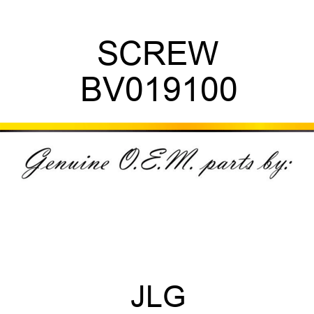 SCREW BV019100