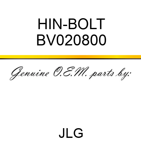 HIN-BOLT BV020800