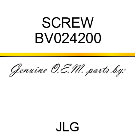 SCREW BV024200