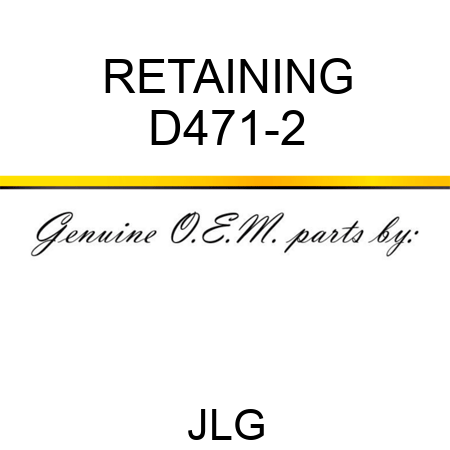 RETAINING D471-2