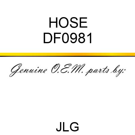 HOSE DF0981