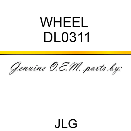 WHEEL  DL0311