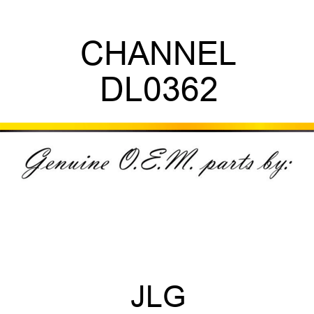 CHANNEL DL0362