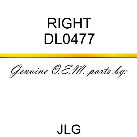 RIGHT DL0477