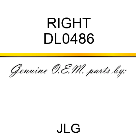 RIGHT DL0486