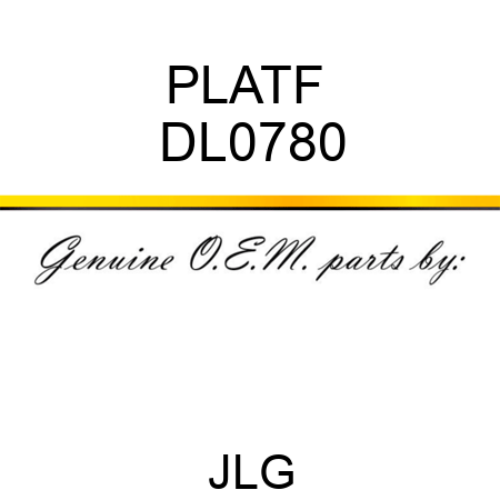 PLATF  DL0780