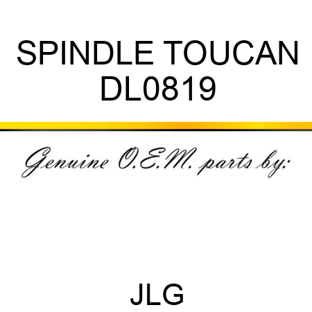 SPINDLE TOUCAN DL0819