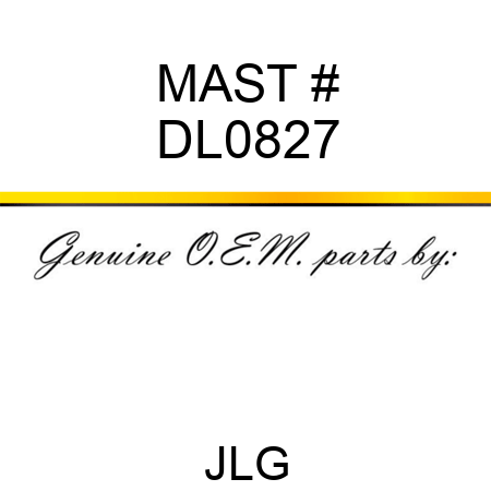 MAST # DL0827