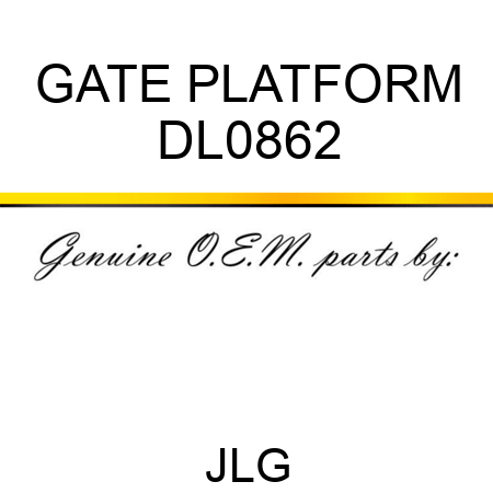 GATE PLATFORM DL0862