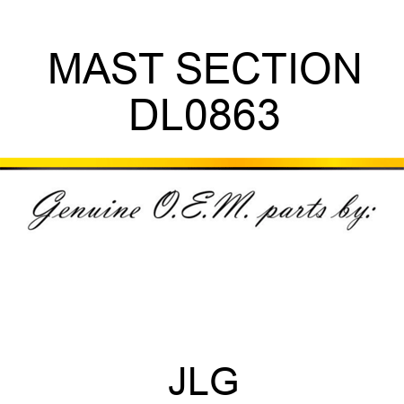 MAST SECTION DL0863