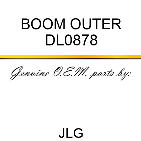 BOOM OUTER DL0878