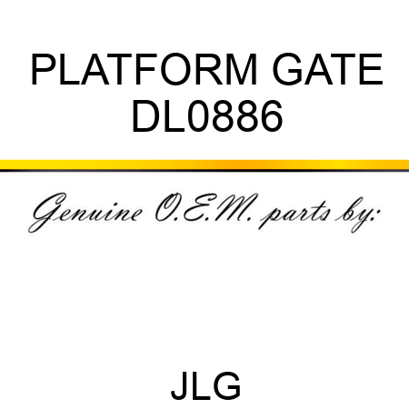 PLATFORM GATE DL0886