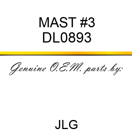 MAST #3 DL0893