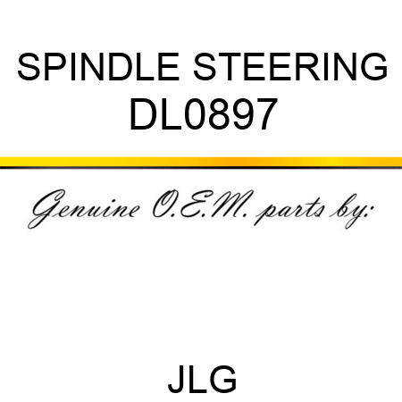 SPINDLE STEERING DL0897