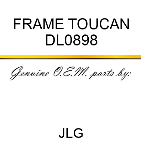 FRAME TOUCAN DL0898