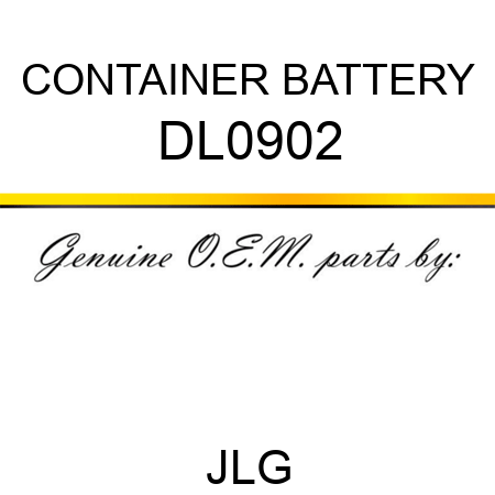 CONTAINER BATTERY DL0902