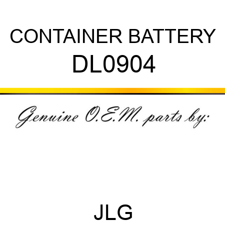 CONTAINER BATTERY DL0904