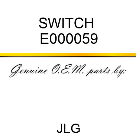 SWITCH  E000059