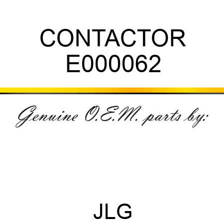 CONTACTOR E000062