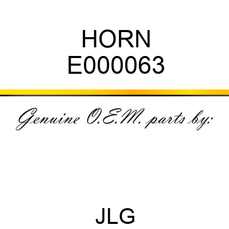 HORN E000063