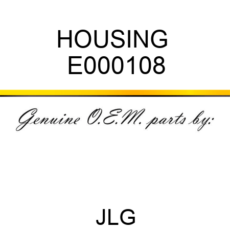 HOUSING  E000108