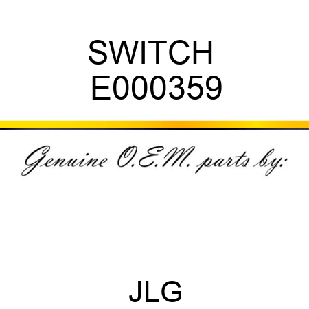 SWITCH  E000359