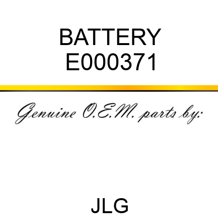 BATTERY E000371