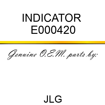 INDICATOR  E000420