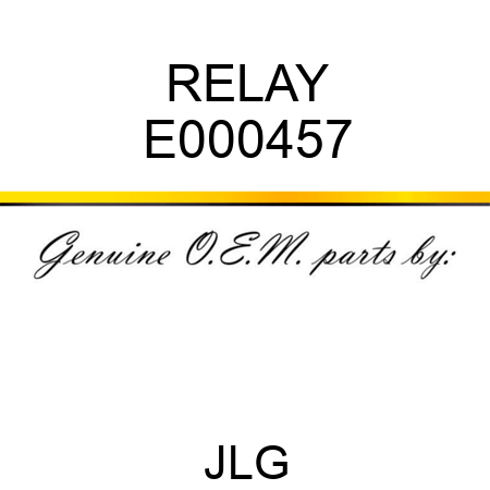 RELAY E000457