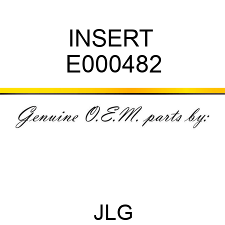 INSERT  E000482