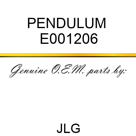 PENDULUM  E001206