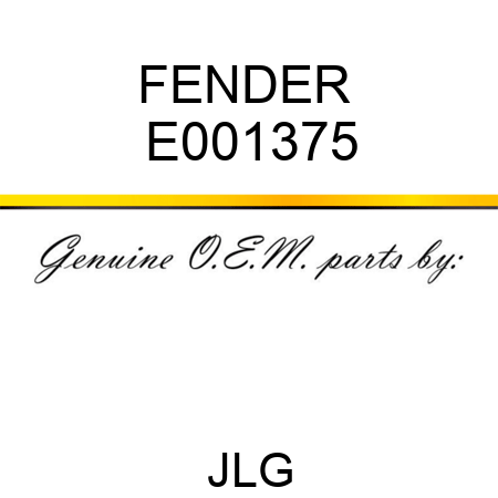 FENDER  E001375