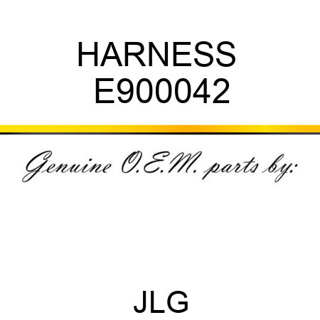 HARNESS  E900042