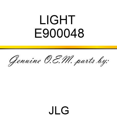 LIGHT  E900048