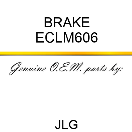 BRAKE ECLM606
