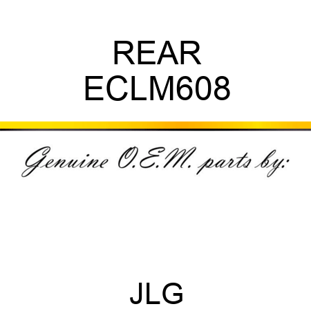 REAR ECLM608