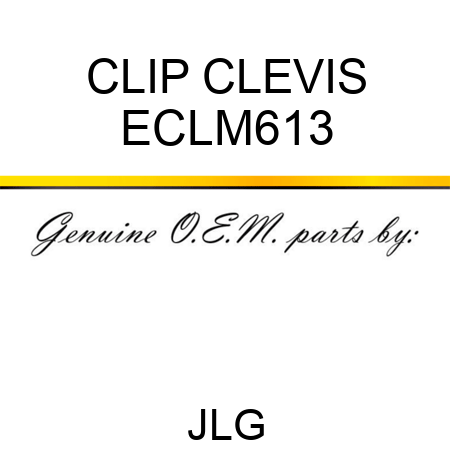 CLIP CLEVIS ECLM613