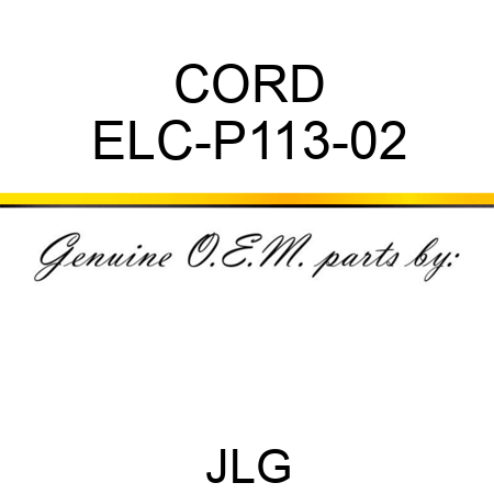 CORD ELC-P113-02