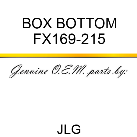 BOX BOTTOM FX169-215