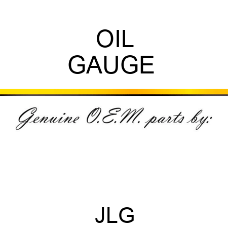 OIL GAUGE 