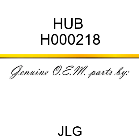 HUB  H000218